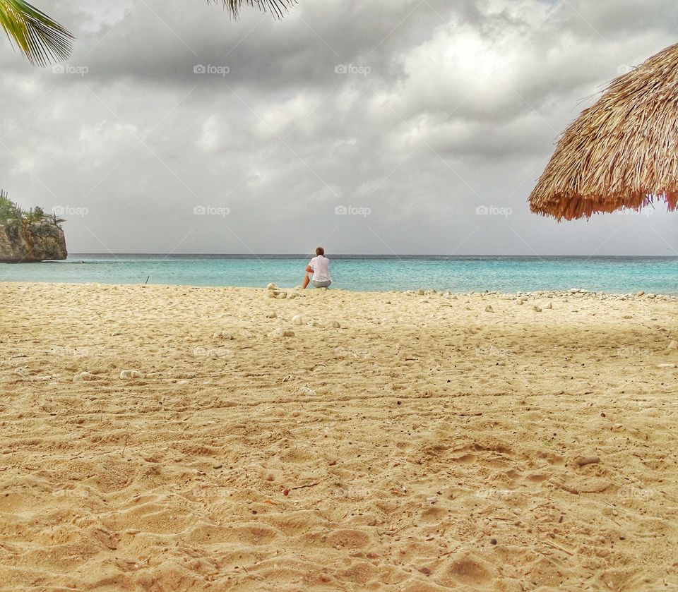 On the beach