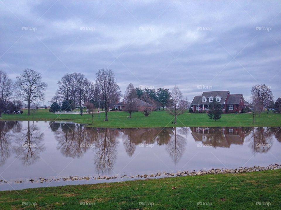 Pond deflection reflection