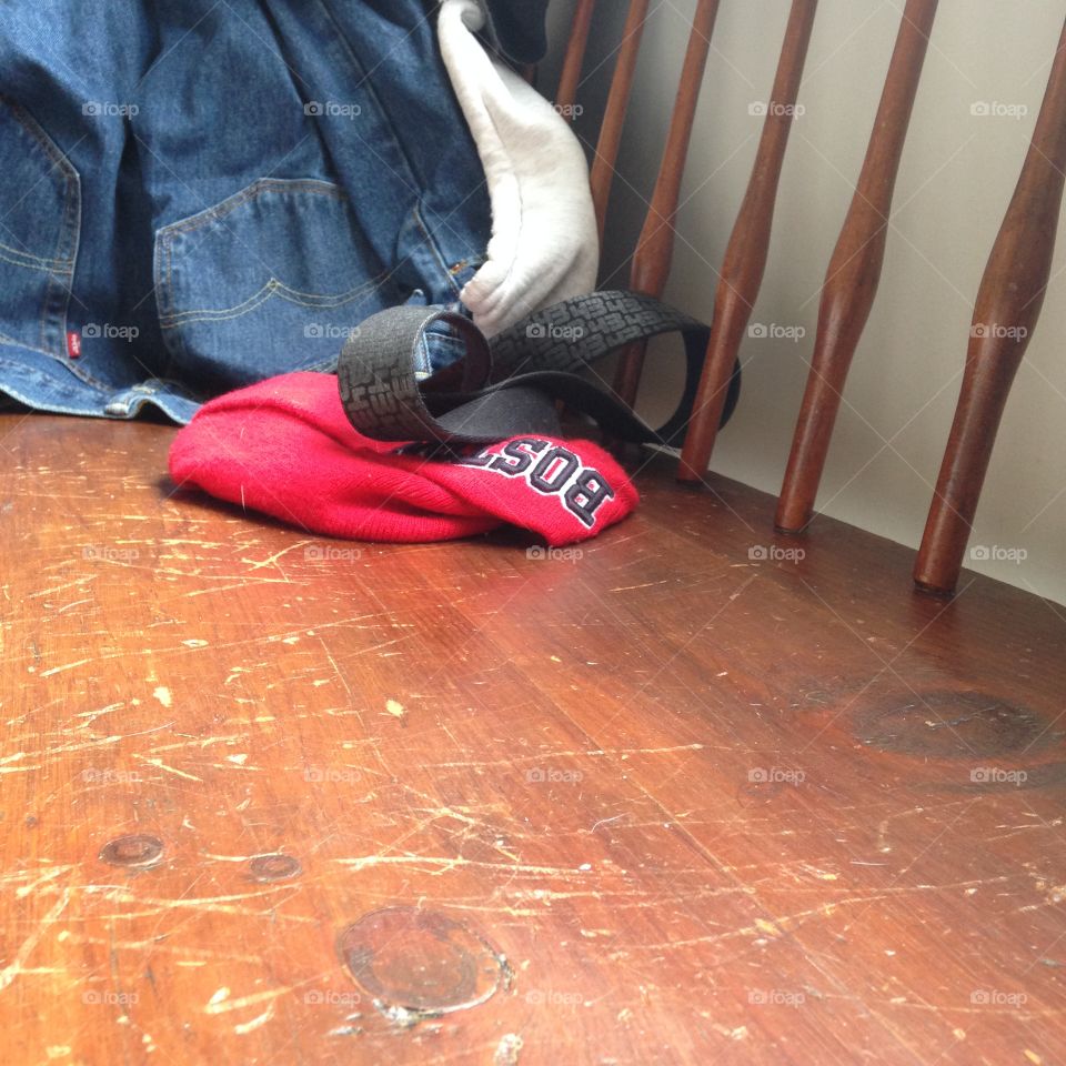 Pick up your clothes! What a mess!