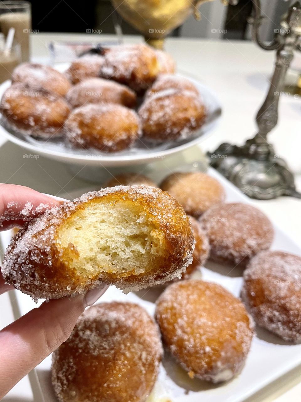 Homemade sufganiot