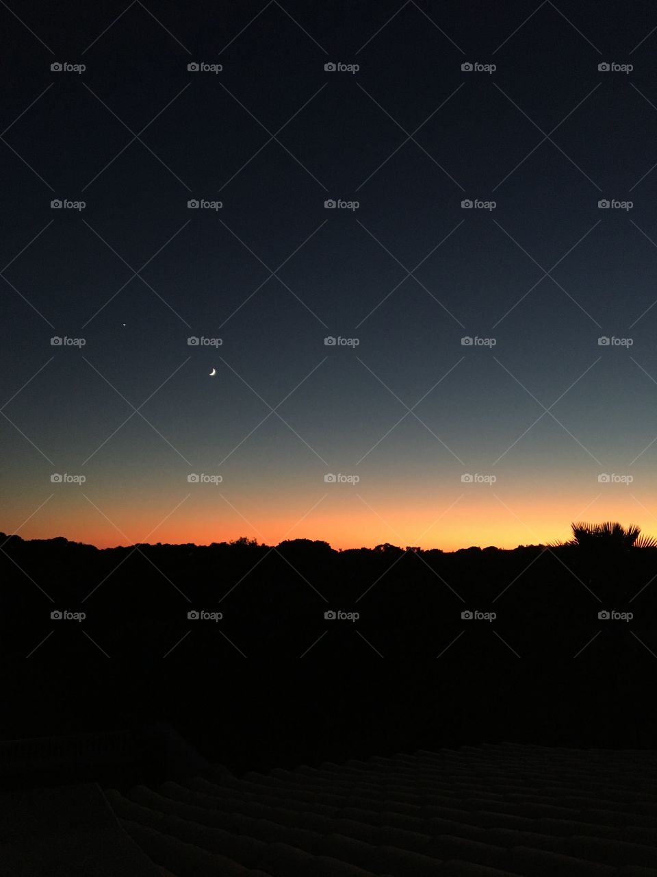 Pure evening sky just after sunset