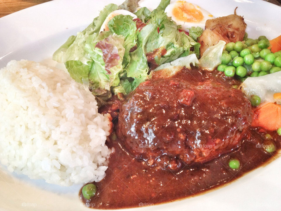 rice salad peas egg by tshfkym