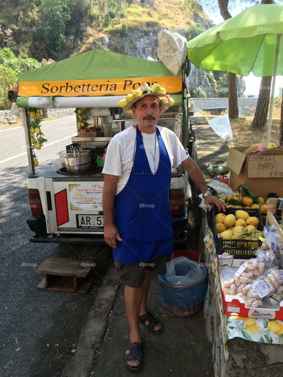 Lemon vendor Amalfi Coast