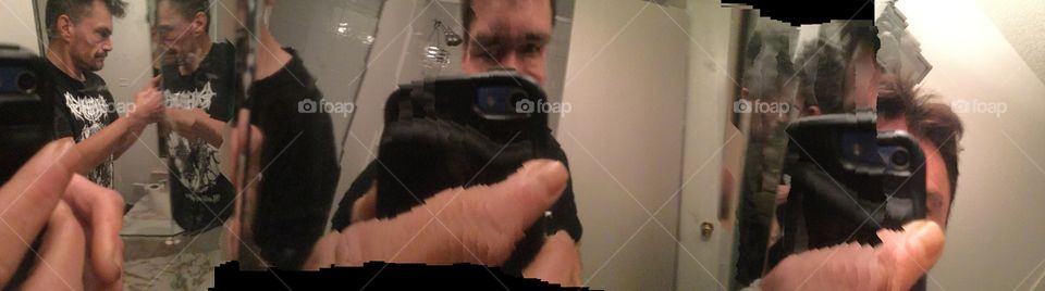 Making photographs in front of mirrors going for the ‘Tripped Out Effect’&,... calling the photographs “#HallucinogenicSelfies “ I’ve created a bit of a Phenomenon with this type of photo art Impressionism that I’ve got an impact on Google I like...