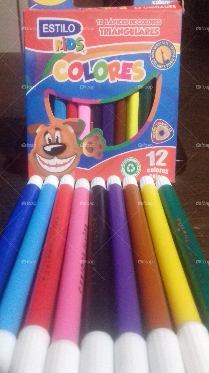 Pencil colors