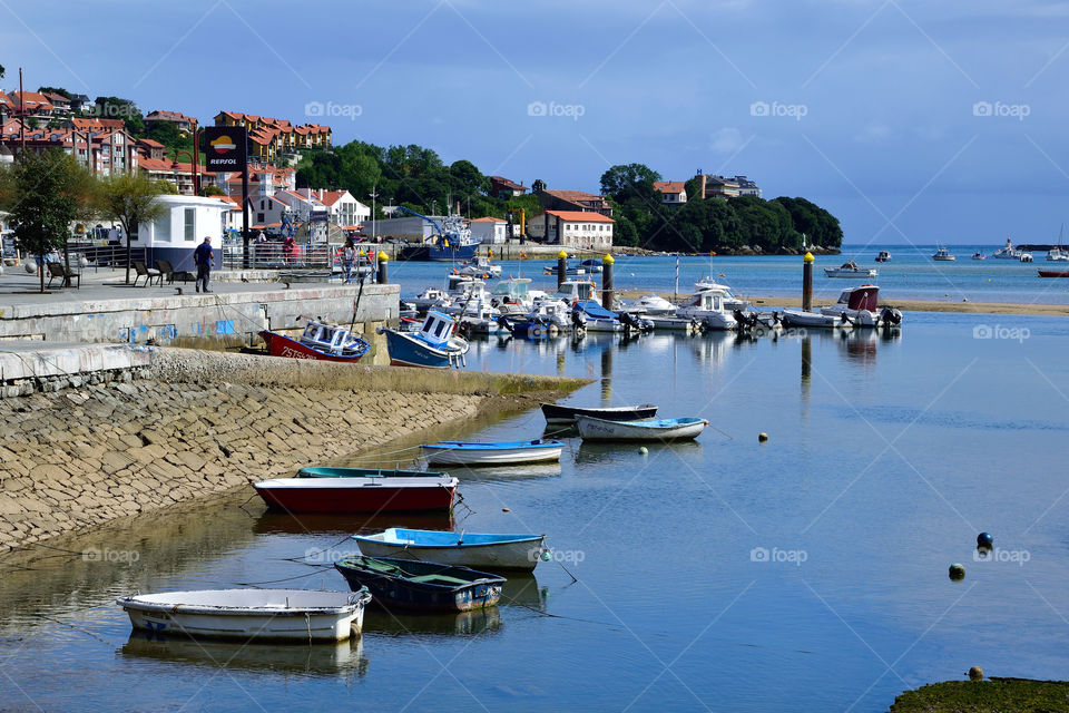 San Vicente de la Barquera is a fishing port and popular tourist destination in Cantabria, Spain.