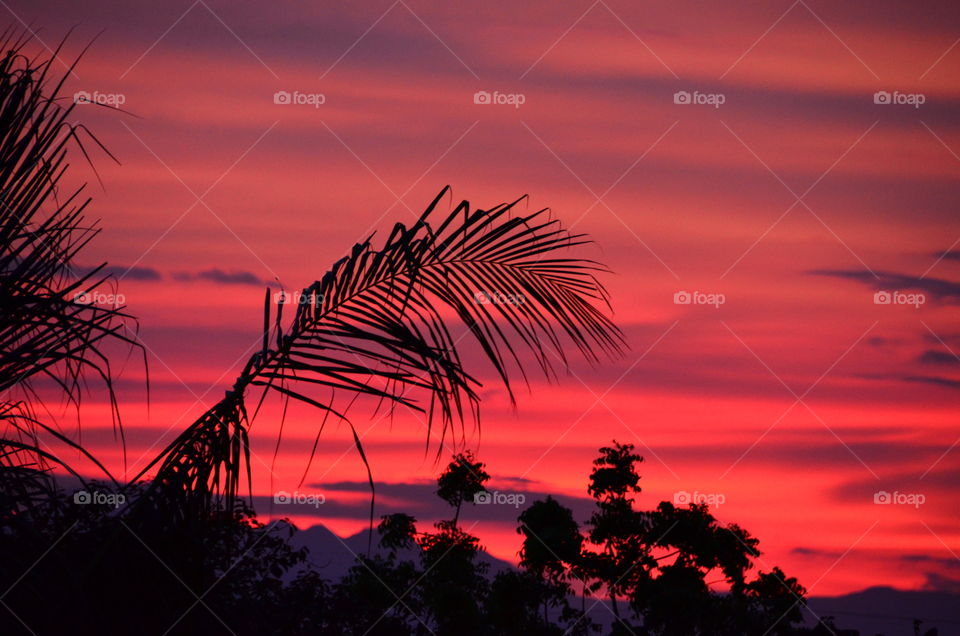 Sunset over the Cebu Island