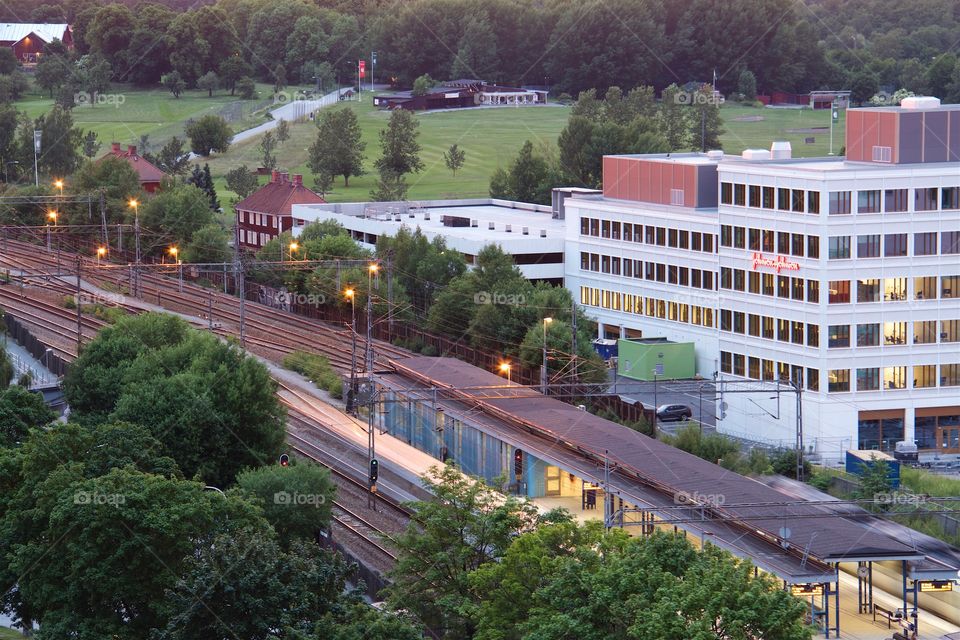 Sunset over Ulriksdal, Solna, Sweden