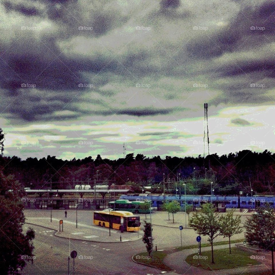 sweden clouds train moln by smartini65