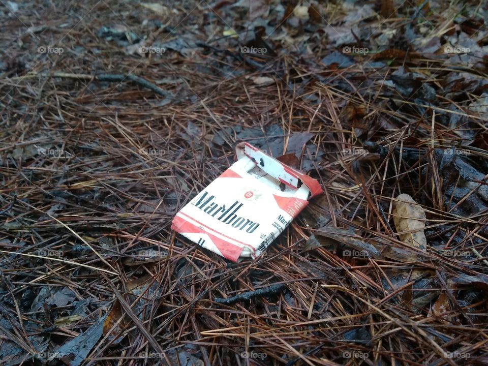 Cigarette Pack Litter