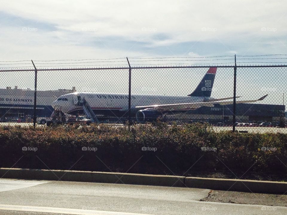 U.S. Airways plane. Took this while headed home from the airport 