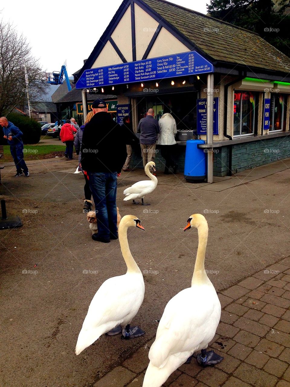 Queuing for takeaway 