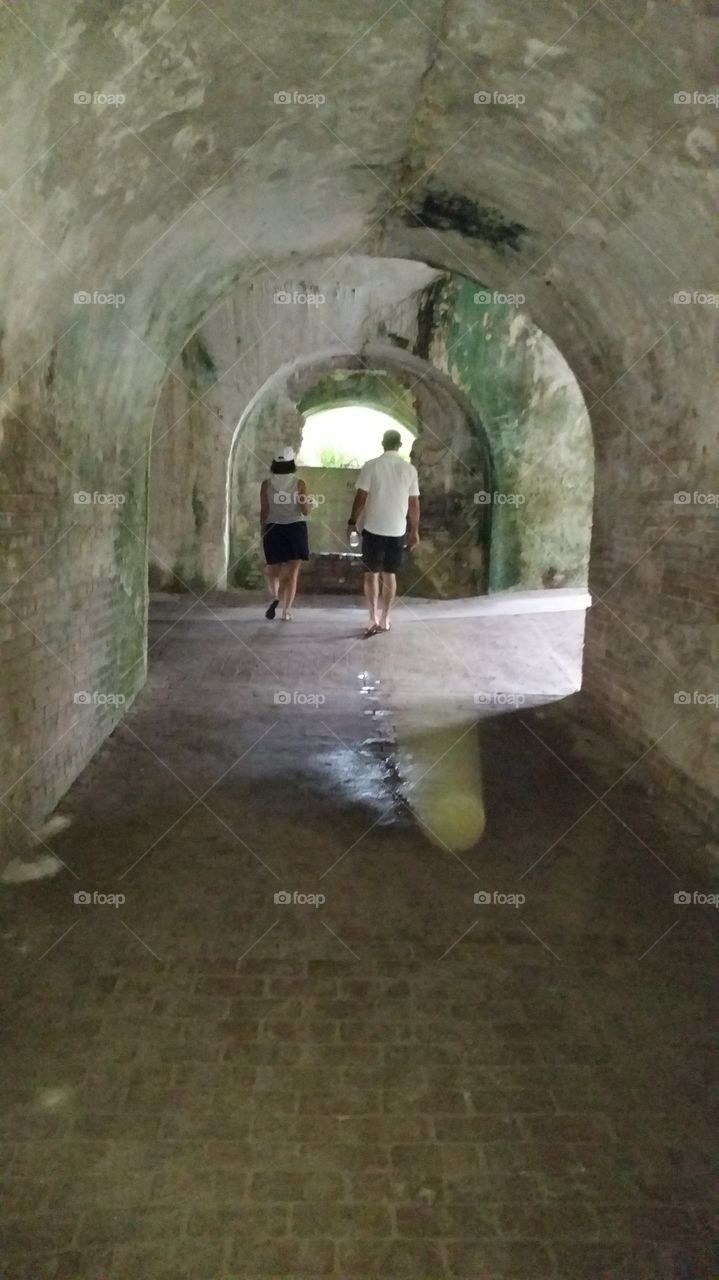 Perfect Orb. the Old Fort Pickens is said to be haunted.... captured this perfect orb while taking a shot inside.
