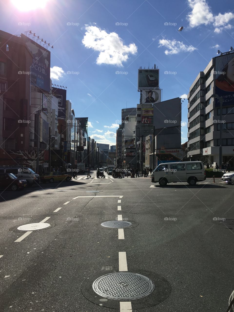 Street view of Tokyo, Japan