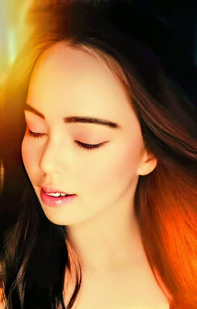 Beauty with Relaxing Emotion Portrait