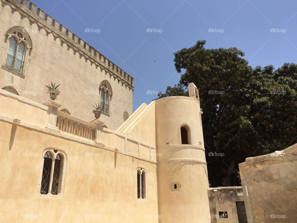 Donnafugata castle tower Ragusa