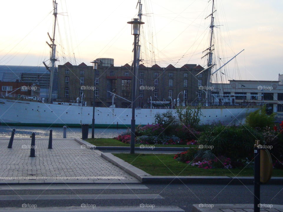 # Dunkirk# France# Boat# pier# cityscape#