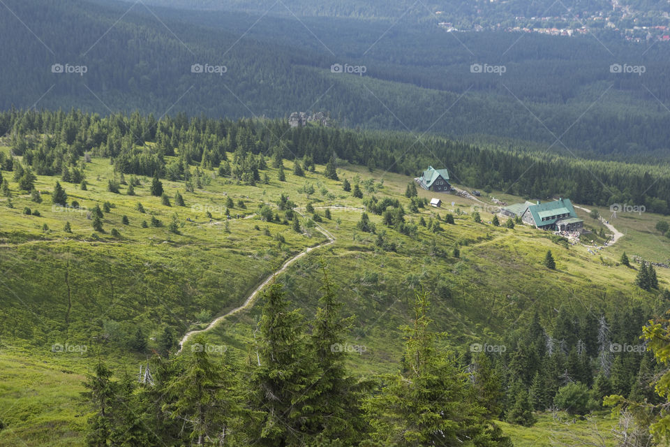 Karkonosze, Poland, mountains landscape