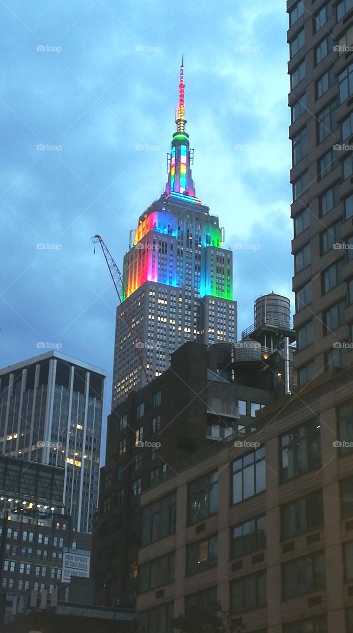 Empire state building gay pride.