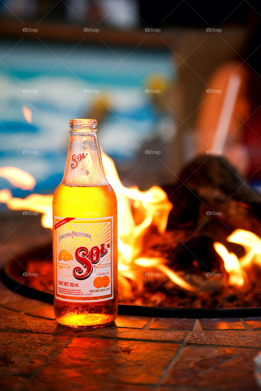 beach sol fire alcohol by oraniphoto