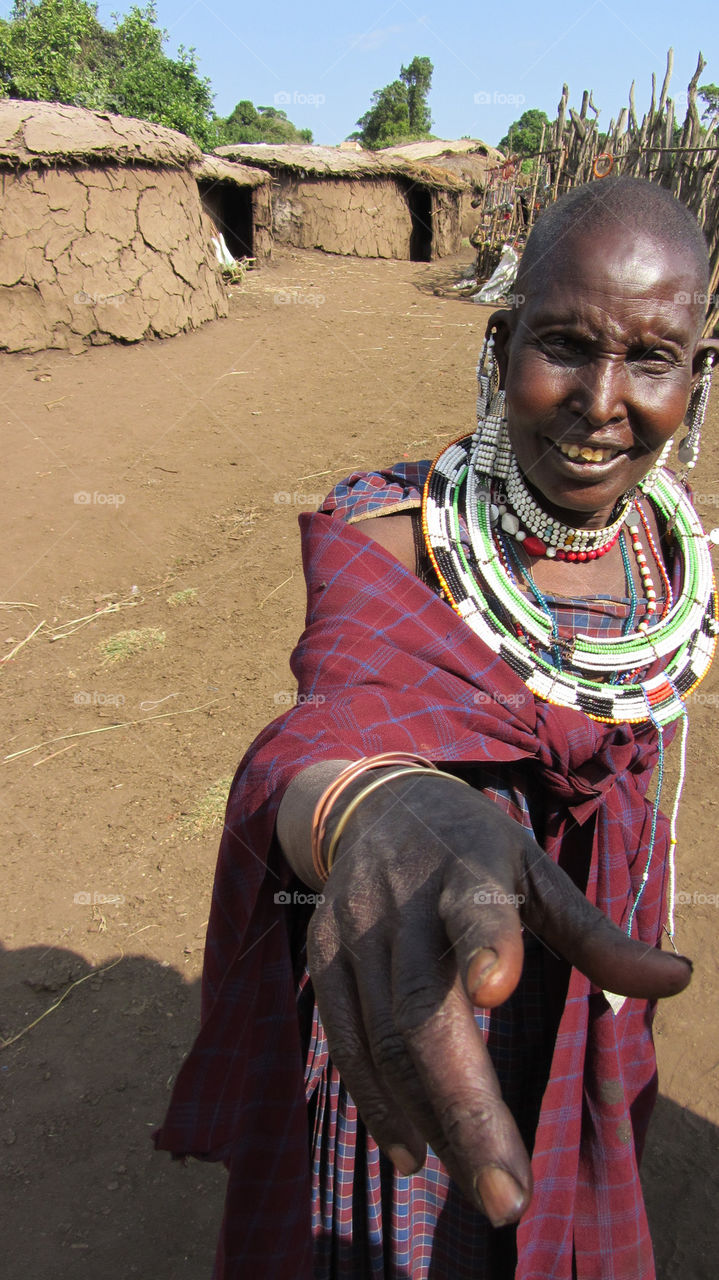 woman camera africa tanzania by ostfeber