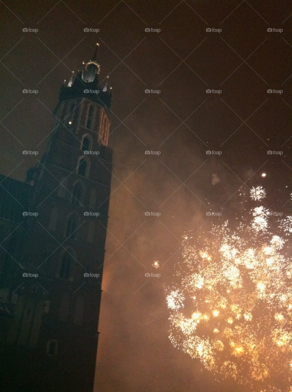 krakow poland poland fireworks new years eve by nils