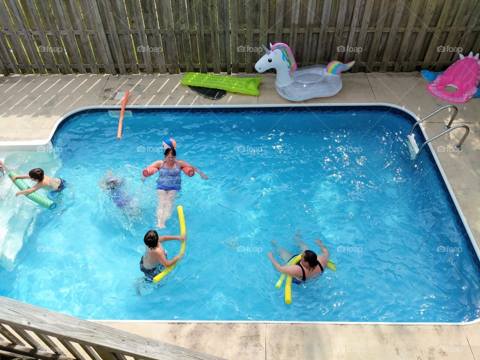 June pool time fun
