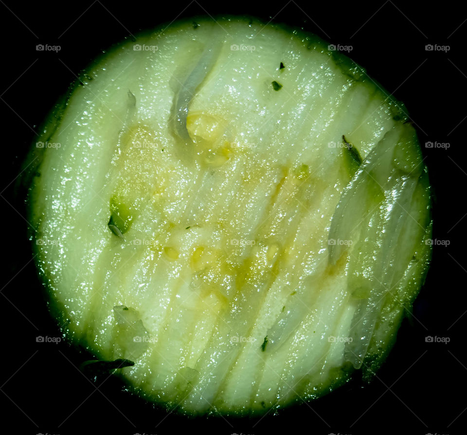 close up of a zucchini