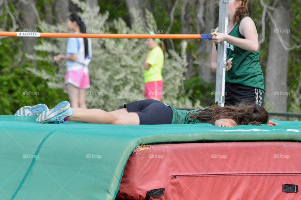 High jump rest