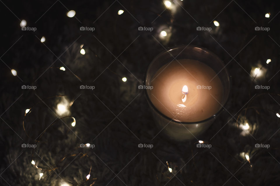 Christmas candle light