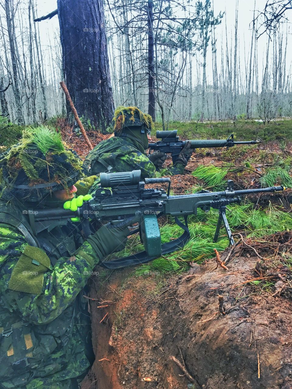 Soldiers during exercise 