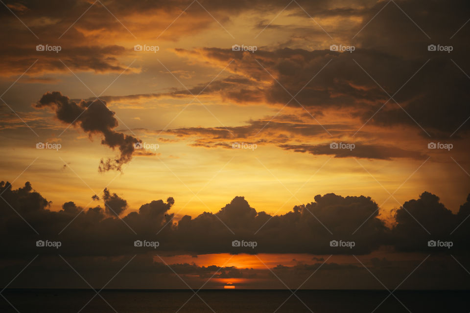 amazingly beautiful sunset