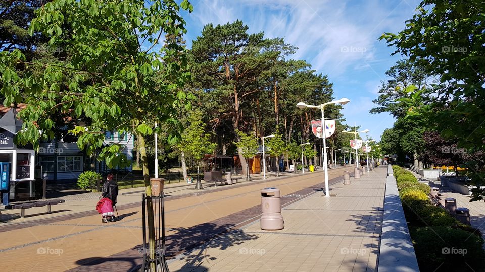 Street of Palanga, Palanga, Lithuania