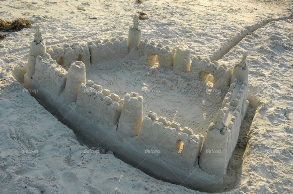 beach white sand tower by shotmaker
