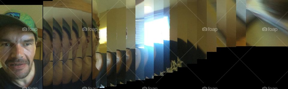 #HallucinogenicSelfies #DanielWolfHohener I took this photo in my apartment going around in a circle spinning