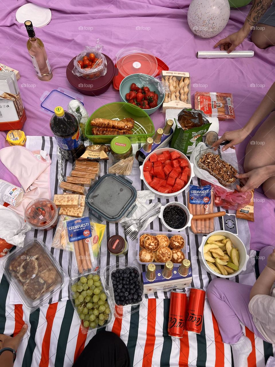 Tasty picnic at the nature 