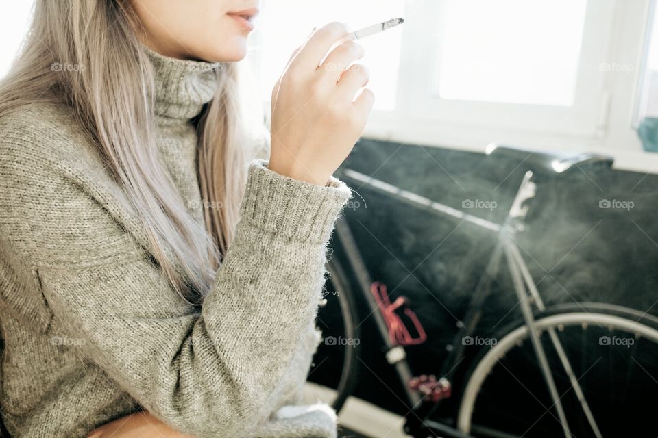 Girl smoking