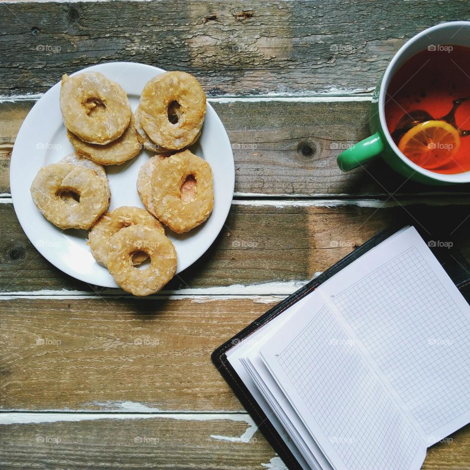 tea party with cookies