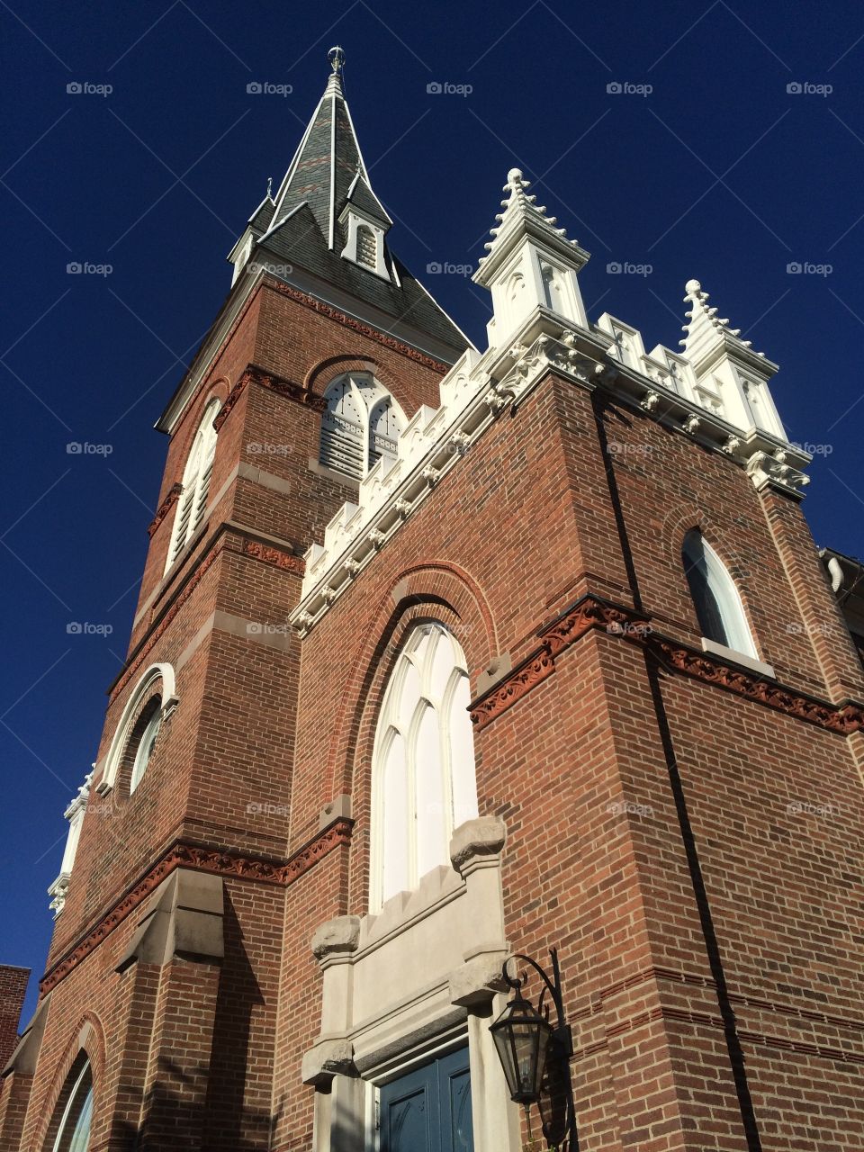 Soaring steeple. First Presbyterian Winchester