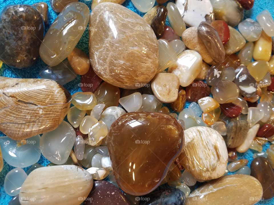 polished rocks