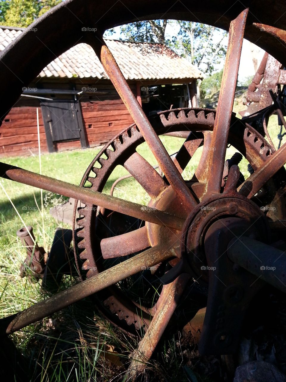 Rustic steel wheel
