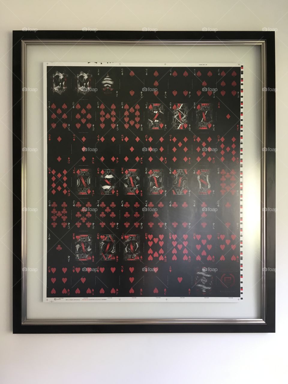 Quadro Baralho Arcane Red 