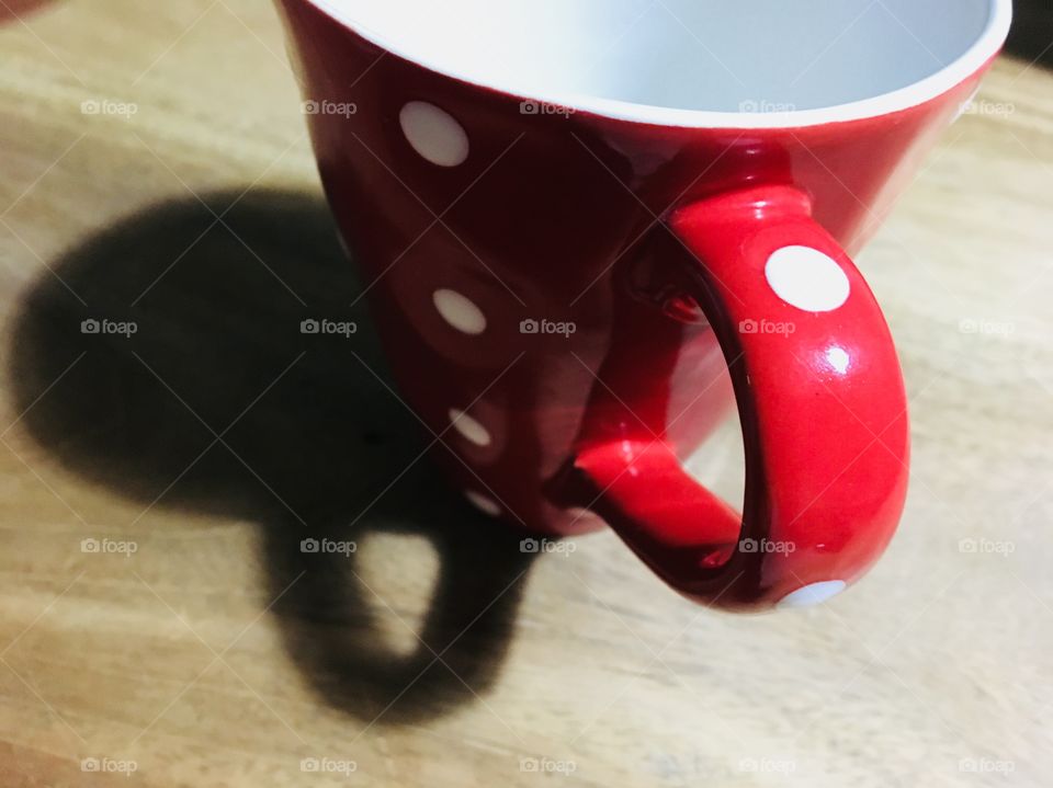 A Red Polka Dot Mug
