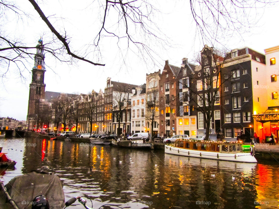 View of houses in amsterdam