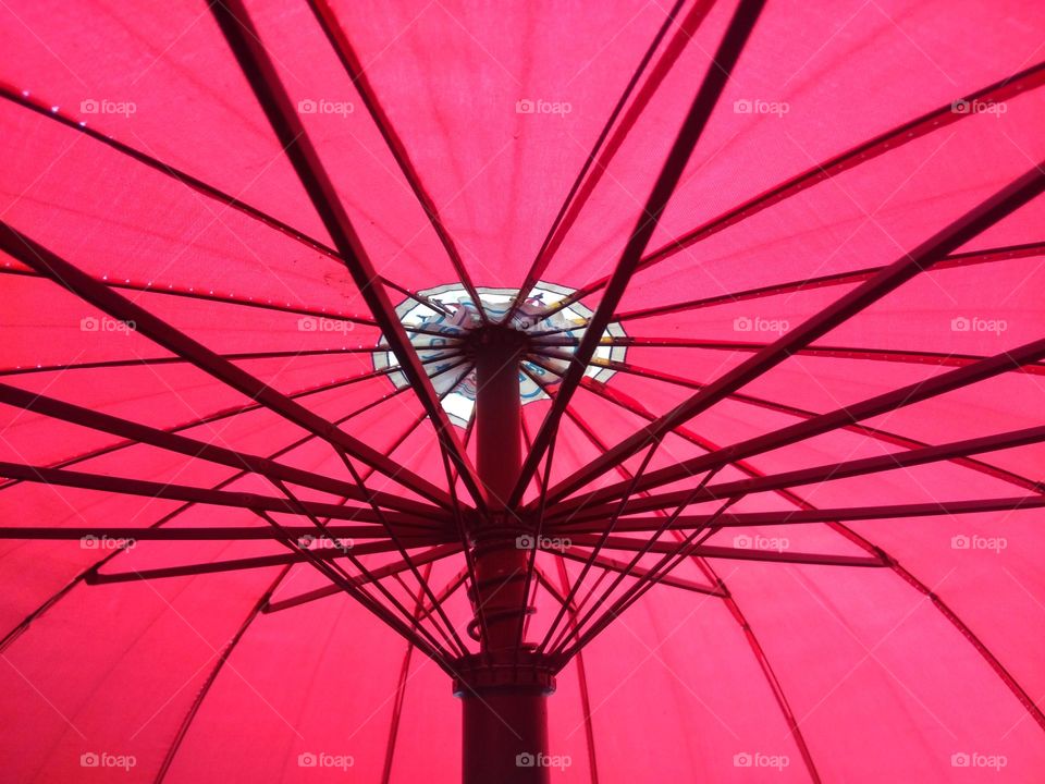 Pink umbrella