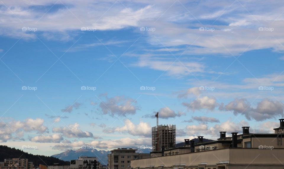 Fluffy clouds