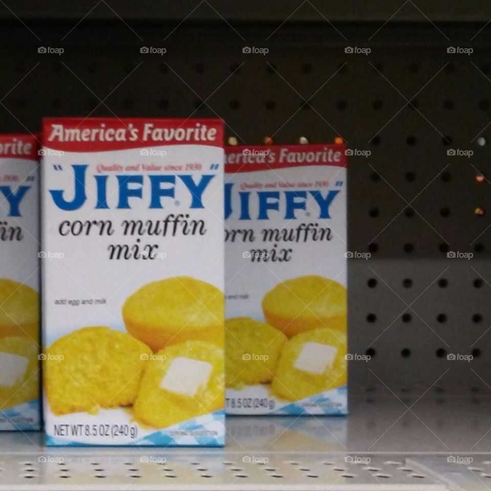 jiffy corn bread mix retail gondola display