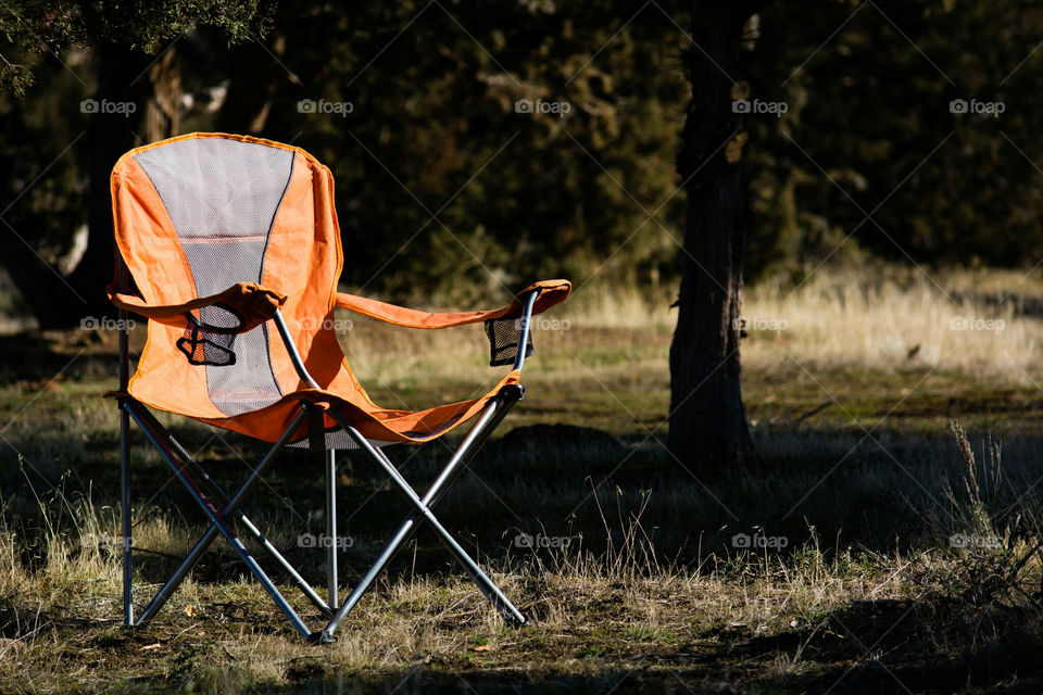 Camp Chair Relaxing in Central Oregon