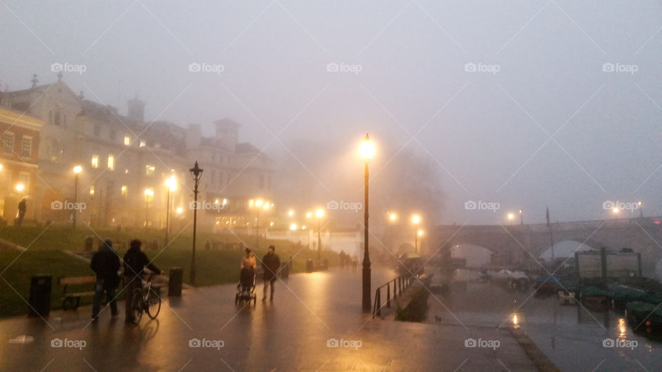 Richmond (UK) in fog