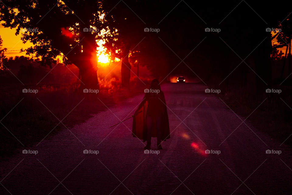 Light, People, Evening, Road, Street